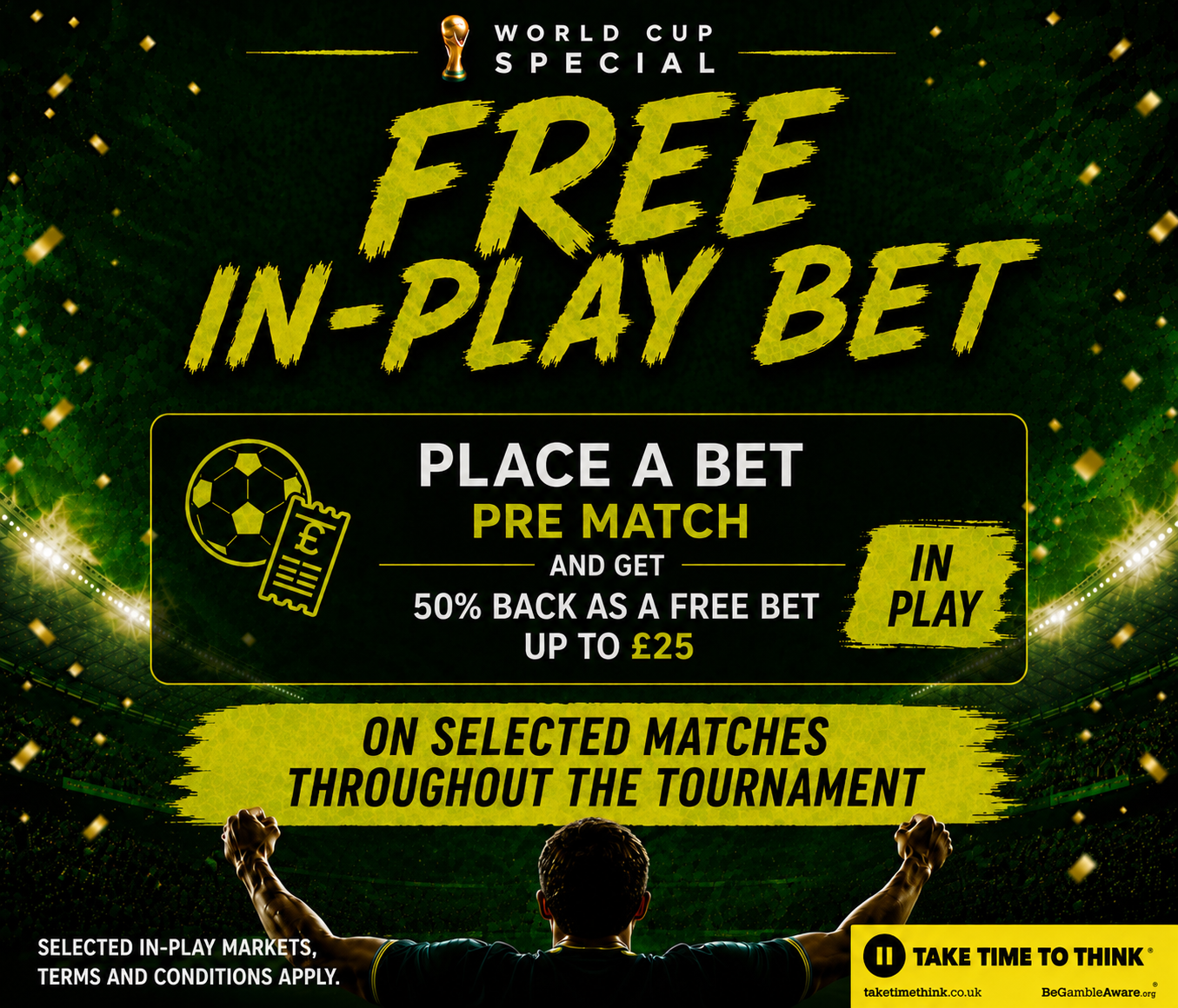 FREE IN-PLAY BET ON SELECTED